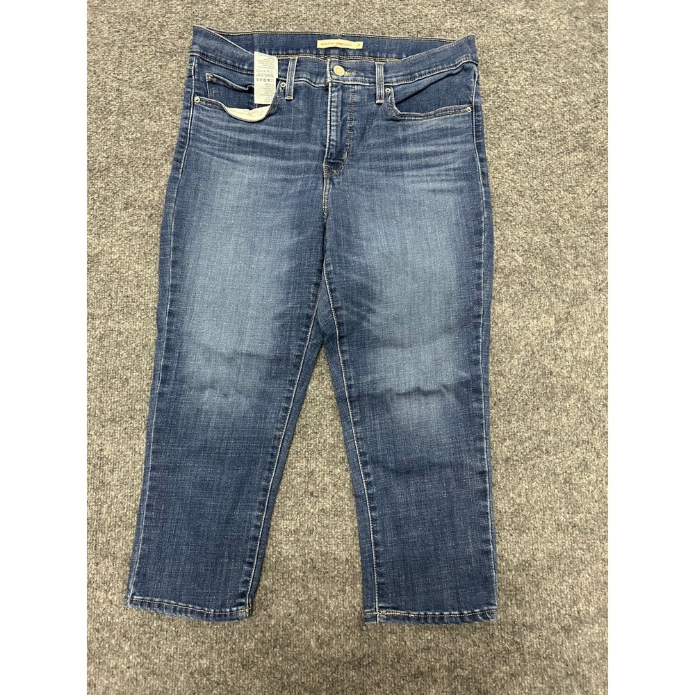 Levi's Capri Jeans Womens Size 31 Blue 311 Shaping Skinny Denim Medium Wash